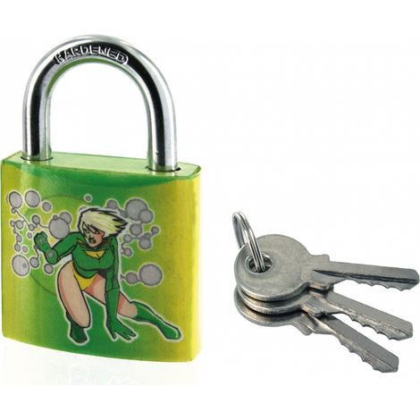 Lucchetto Bulmlecom Extra Lock, acciaio, interno, arco in acciaio, 30mm, 3 chiavi - THIRARD (1/2)