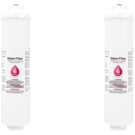 Lot de 2 - Filtre à eau externe pour réfrigérateur américain - Cartouche filtrante