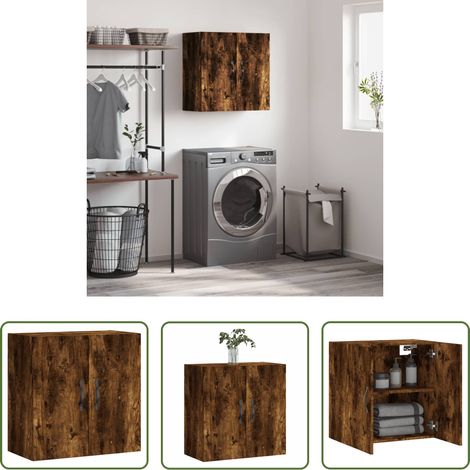 vidaXL Holzschrank - Wandschrank Räuchereiche 60x31x60 cm Holzwerkstoff (1/5)