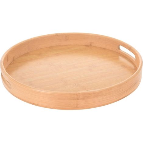 Excellent-houseware Vassoio Rotondo in Bambù 40 cm