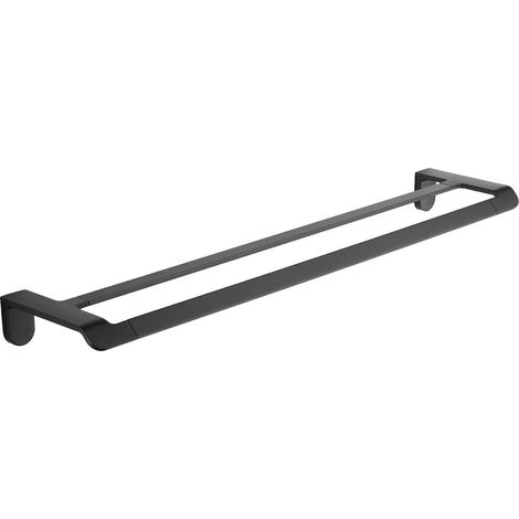 Mexen Lea Doppelhandtuchhalter, Schwarz - 7026025-70 (1/2)
