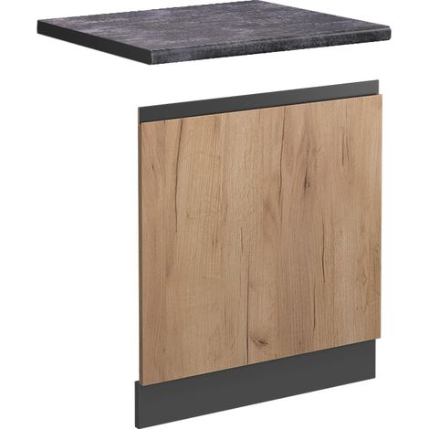 Façade R-Line, Chêne de force doré, 60 cm , PT Anthracite, Vicco