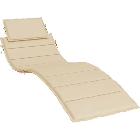 Maison Exclusive - Sonnenliegen-Auflage Beige 186x58x4 cm Oxford- (1/5)