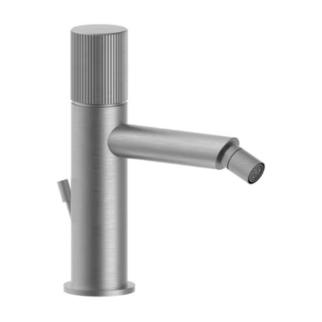 Miscelatore bidet con scarico automatico, Steel Looking. Paffoni serie Jo JO135ST Ottone - Steel looking (1/2)