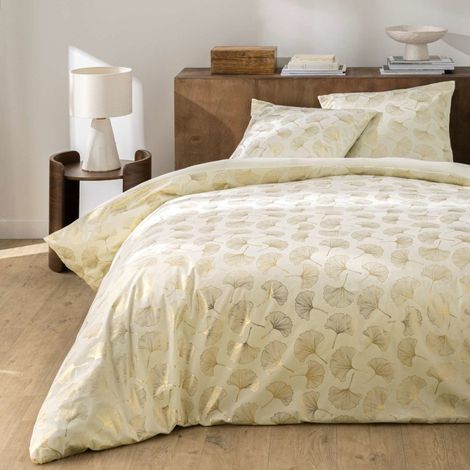 Housse de couette 240x220 + 2 taies imprimé velours métallisé (1/5)