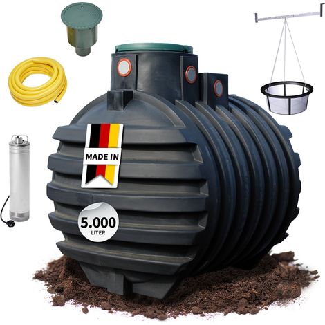 4rain MONO Erdtank-Paket 5000 Liter Garten-Comfort (1/5)