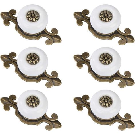 Maniglie rotonde vintage in metallo per cassetti con viti – Confezione da 10, diametro 25 mm, finitura bronzo anticato per mobili, armadi e librerie