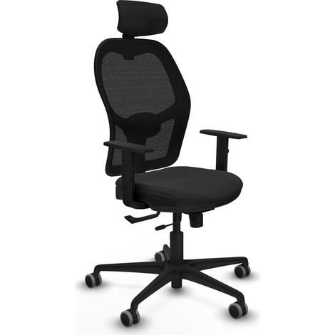 Silla de oficina piqueras y crespo Jorquera reposacabezas ajustable soporte lumbar (1/2)