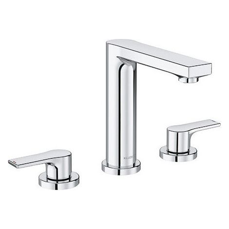 mitigeur de lavabo KLUDI ZENTA SL, installation à trois trou s.avec processus chromée
