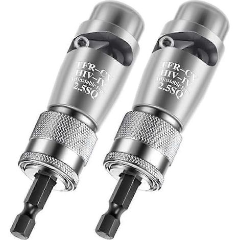 Ensemble de 2 outils de dénudage et de torsion rapide de fils en alliage d'aluminium, compatible avec les perceuses électriques et les torsadeuses de fils, 2,5 mm². (1/5)