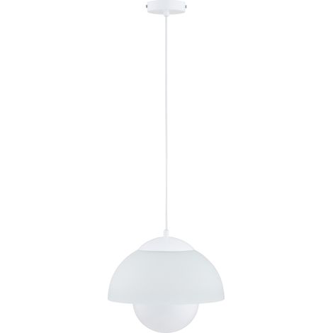 Suspension moderne blanc/gris métal E27 15W Setna Alfa (1/2)