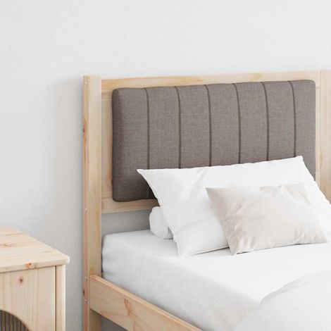 Gepolstertes Kopfteil Braun 160 cm Massives Kiefernholz