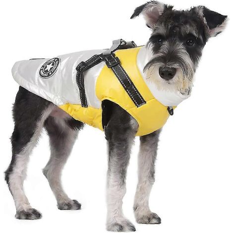 Ropa acolchada de algodón para perros con anillo en forma de D (1/5)