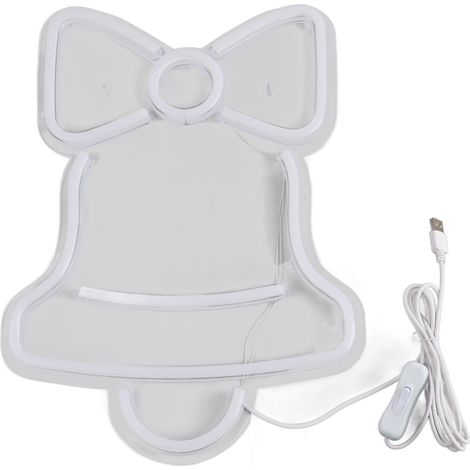 Lumière néon décorative en PVC, forme cloche, avec alimentation USB 5V et variateur, lampe de bar ou hôtel. (1/5)