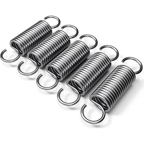 Tension Spring Reminder Spring 2.2 x 15 x 50 mm with Stainless Steel Spring Hooks 12 kg Force for Shading Sail and Garage Doors (1/5)