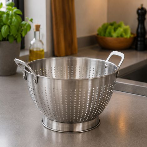 Edelstahl Sieb mit Henkel Ø23xH16cm-A12442060-Sieb (1/5)