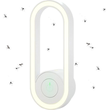 Veilleuse Anti-Insectes-Insectifuges pour l'intérieur-Ultrasonic Bugs Repeller Light-Contrôle électronique des Insectes répulsifs pour Les moustiques
