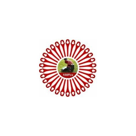 Lot de 100 lames de rechange compatibles avec le taille-bordures Florabest LIDL FRTA 20 A1, FAT 18B2, FAT 18B3 (1/5)