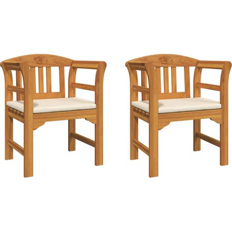 Rose Bench Natual 68.5 x 46 x 82.5 cm Solid Acacia Wood vidaXL