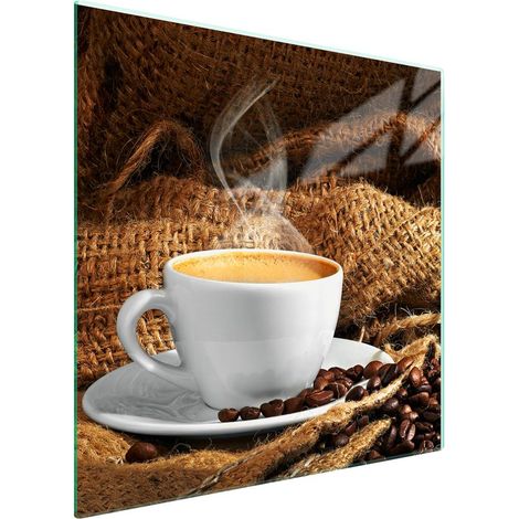 Protezione in vetro per piano cottura 50x52 Caffè (1/5)