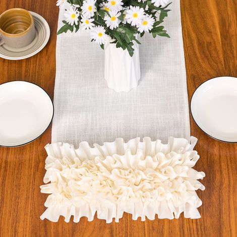 Christmas tablecloth, Christmas table runner, Christmas bedside flag, Christmas decorative cover, tablecloth 32×180 cm (1/4)