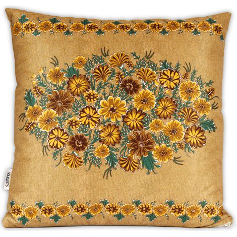 Almohada popular Opole, flores marrones de otoño (1/2)