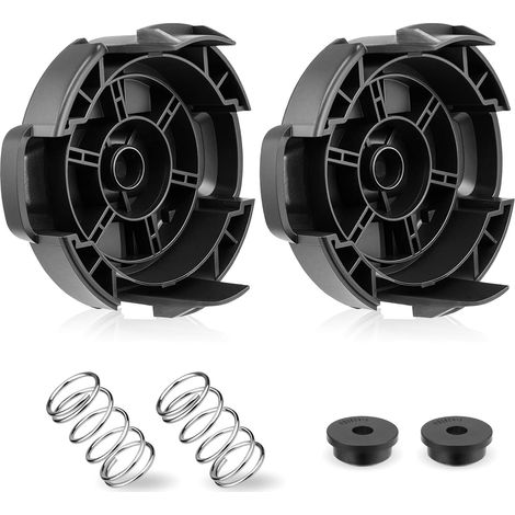 Lot de 2 capuchons de tête de débroussailleuse avec ressort pour tondeuse Quickfeed Fit DCST922P1 DCST922B DCST972X1 Accessoires d'équipement (1/5)