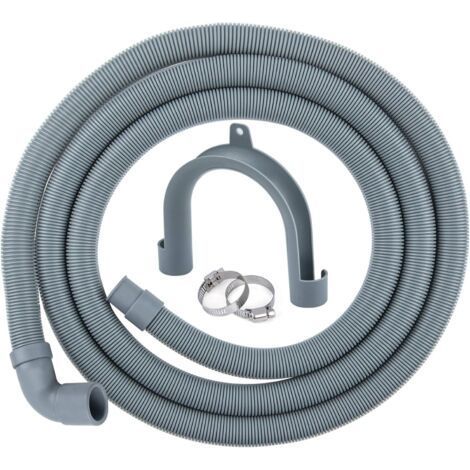 (elbow, inner diameter 20MM) washing machine drain hose 2.5m drain hose, suitable for washing machines and dishwashers, hose extension with bracket and clamp (1/5)