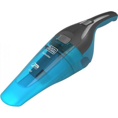 Aspirateur a Main - Mini  BLACK+DECKER WDC215WA-QW Dustbuster Lithium Eau et poussiere 7,2V sans fil - Bleu