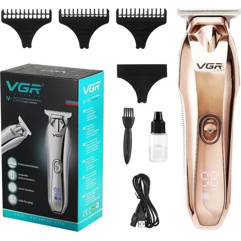 Trade Shop - Profesional Tagliacapells For Usb Batteria Recaricabile Cordless Display V-293 - (1/5)