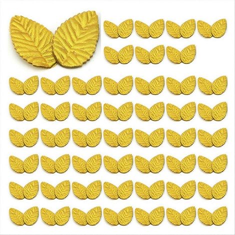 Guirlande de fleurs artificielles en feuilles de rose et feuillage dorés (1/5)