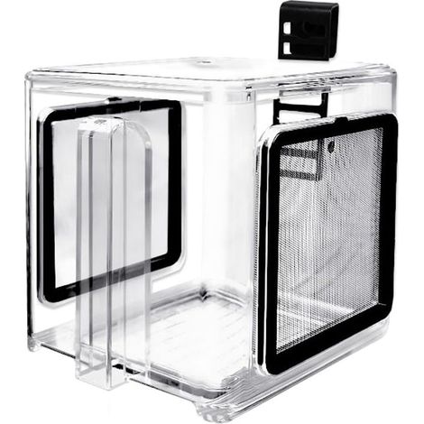 Boîte d'élevage de Poissons de mer, boîte d'isolation de Poissons en Acrylique Transparent, réservoir d'élevage d'aquarium Amovible pour bébés Poissons, Crevettes, Poissons Clowns, Guppies (1/5)