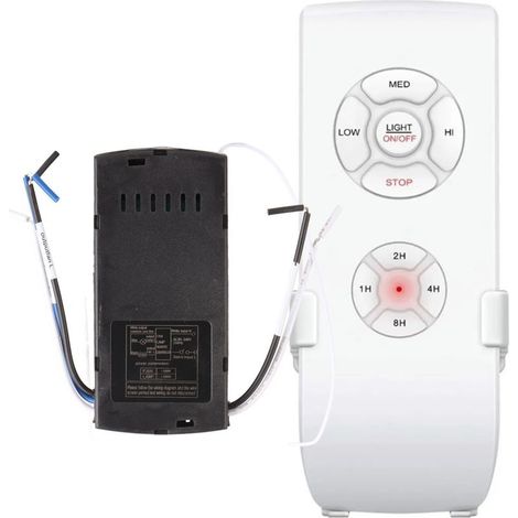 Kit de télécommande universelle pour ventilateur de plafond – Compatible Hunter et Harbor Breeze – 3 vitesses – Transmission RF 433 MHz (1/5)