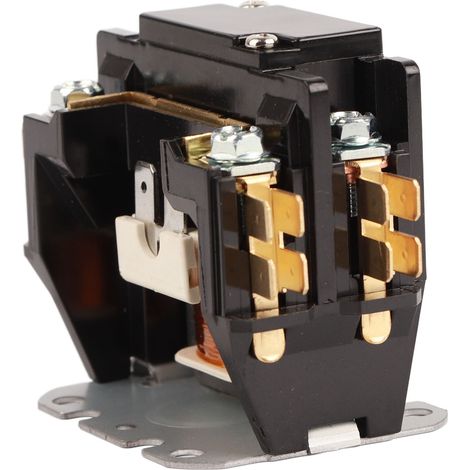 Contacteur de condenseur AC 220V 1P pour climatiseur, en Pa66 thermodurci robuste, 50/60Hz (1/5)