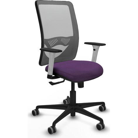 Chaise de bureau piqueras y crespo Zulema blanc mousse haute densité (1/2)