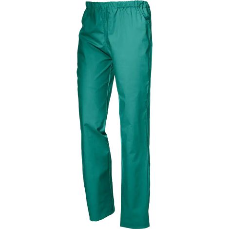 SIR SAFETY SYSTEM CARDIO Pantalon de travail en coton à taille élastique vert Taille XS