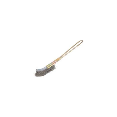 Bonsai Brosse incurvée Mini Brosse métallique Peinture Métal Nettoyant Outil de Nettoyage de Jardin pour Tronc d'arbre Burr Bonsai Brush (Tête courbée) (1/5)