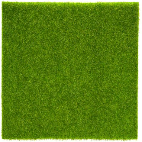 SJLERST Ornement de Jardin Miniature Synthétique DIY Artisanat Pot Herbe Artificielle Pelouse Plastique (15 x 15cm) (1/5)