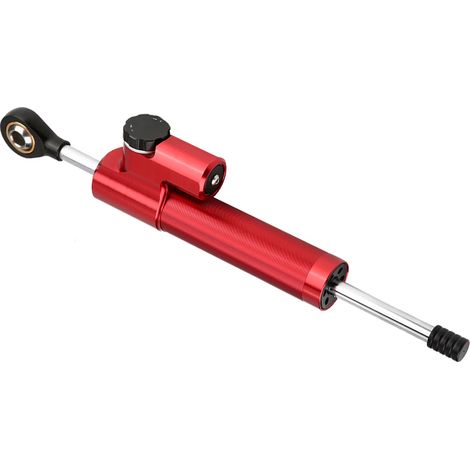 Amortisseur de direction universel moto en alliage d'aluminium, stabilisateur rouge et noir (1/5)
