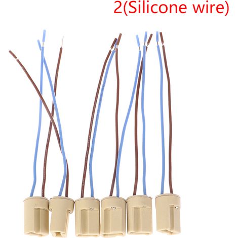 Lot de 6 culots de lampe G9 à contact céramique pour LED et halogène (1/5)