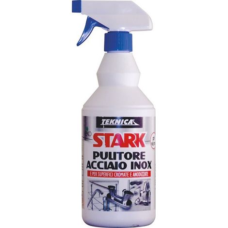 PULITORE LUCIDO PER PULIZIA ACCIAIO INOX E SUPERFICI CROMATE ML750 STARK TEKNICA