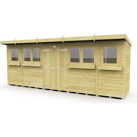 18 x 4 Pent Summer Shed