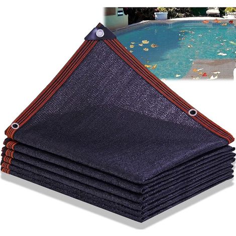 Couverture Filet de Feuille pour Piscines rectangulaire, Bâche Protection Maille Hors-Sol, Bloquer Feuilles Mortes et Débris Piscine D'hivernage(3x4m(10x13ft)) - Sélectionner Taille (1/5)