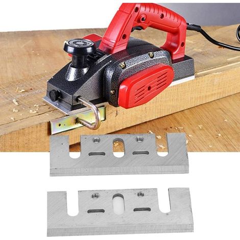 Lame de Rabot à Main HSS, Lame de Raboteuse Manuelle, Raboteuse en Bois à Grande Vitesse en Acier Outil à Bois avec Lame à Raboter(51mm) (1/5)