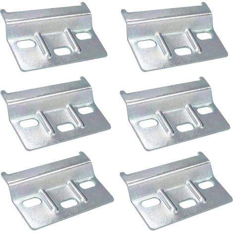 Rail de Suspension Fixation Plaque Support placards Meubles 6 PCS Rail de Suspension pour Meuble placard de cuisine placards Meubles Penderie (1/5)