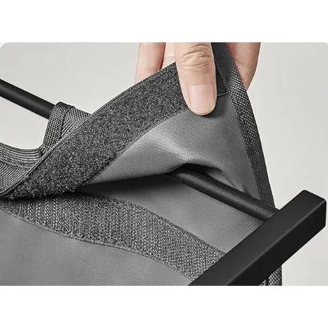 Cesto para ropa sucia con estante y forro extraíble