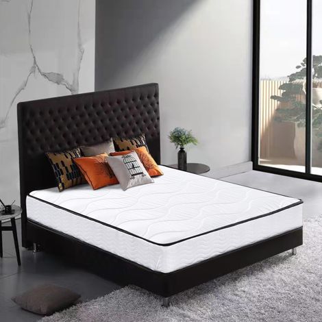Iztoss – Matelas ressorts 90x190cm – Épaisseur 16cm – Indépendance de couchage – Roulé sous vide pour un déballage facile