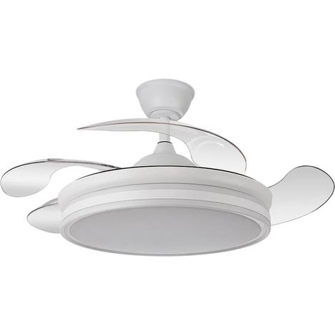 DC-Deckenventilator 'Bayomo' dimmbar mit Fernbedienung (59W 3CCT 6980lm) weiß
