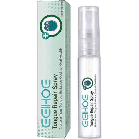 Spray réparateur pour la langue (1 à 3 pièces) contre la sécheresse et la mauvaise haleine, spray rafraîchissant pour l'haleine et le nez sec (1/5)