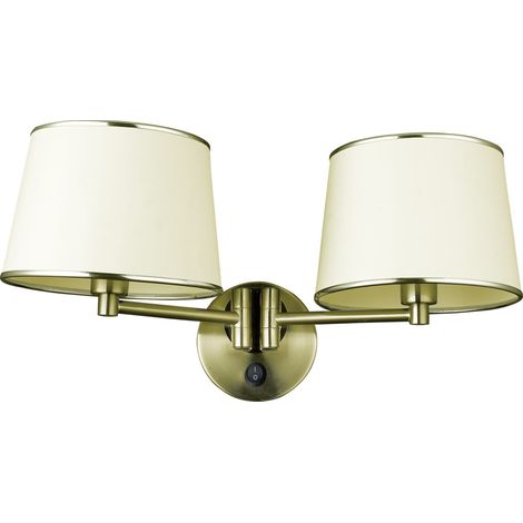 Applique Candellux Ibis 22-01309 ottone bianco 2xE14 (1/2)